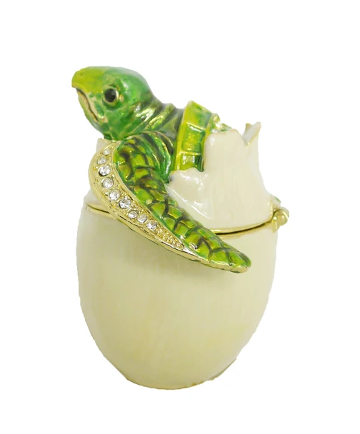 Jeweled "Sea Turtle Hatchling" Box 2 1/2"