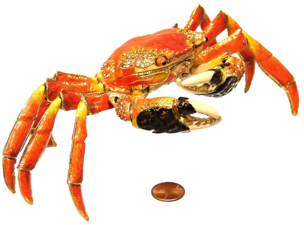Jeweled "Crab" Box (Articulated)  8"