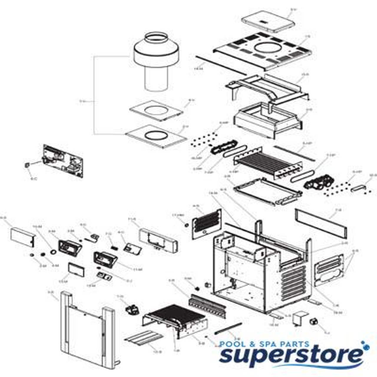 ASME Pool/Spa Heaters | Burner Tray w/Gas Valve Pro Millivolt ...