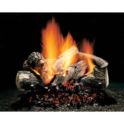 24" Hargrove Burnt Oak, Vented, Gas Logs Only, Rga 2-72 Approved