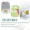 Clean + Easy Deluxe Pot Wax Collars - 50pk