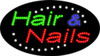 Electric Flashing & Chasing LED Sign: Hair & Nails