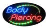 Animation & Flashing LED Sign - Body Piercing