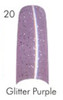Lamour Color Nail Tips: Glitter Purple - 110ct