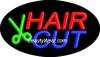 Neon Flashing Sign Hair Cut