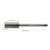 Titanium Small Barrel Carbide Bit - Medium 3/32"