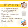 GiGi Natural Muslin Epilating Roll - 3.25" x 40 yds