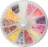 Fimo Nail Art Polymer Assorted Bugs & Frooties Fruit 240pc
