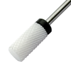 White Ceramic Large Barrel Nail Bit - 3/32" Shank - Extra Coarse (Unchamfered Edge)