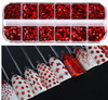 NDi beauty Nail Art Sexy Red Nail Sequins 3D Mixed Shapes - Triangle/Round/Star