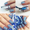 NDI beauty Hollow Out Nail Art French Tips Manicure Stencil - 005