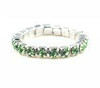 Berkeley Elastic Toe Ring Emerald {bag of 12 rings}