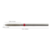 Titanium Under Nail Cleaner Safety Nail Carbide Bit (Fine / Silver) -  3/32" Shank