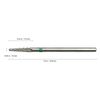 Titanium Under Nail Cleaner Safety Nail Carbide Bit (Coarse / Silver) -  3/32" Shank