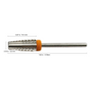 Titanium Volcano Tapered Carbide Bit - (2X COARSE / SILVER) 3/32" Shank
