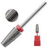 Titanium Volcano Tapered Carbide Bit - (FINE / SILVER) 3/32" Shank