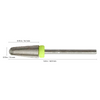 NDi beauty Volcano Radius Carbide Bit - (Xtra FINE / SILVER) 3/32"