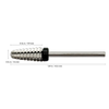 NDi beauty Volcano Radius Carbide Bit - (Extra COARSE / SILVER) 3/32"