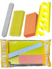 Disposable Orange 4 Piece Pedicure Kit (Nail File, Buffer, Toe Separator & Pumice)