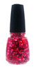 China Glaze Nail Polish Lacquer Ruler Of All Hearts Glitter Top Coat - .5oz