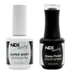 NDI beauty Super Shiny LED/UV Gel Top & Base Gel - .5 oz