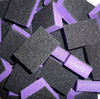 Salon Professional Mini Disposable Nail Buffer Blocks 80/80 - Purple/Black - 1000pcs
