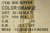 Mini Buffer - Orange/Black - 1500pcs