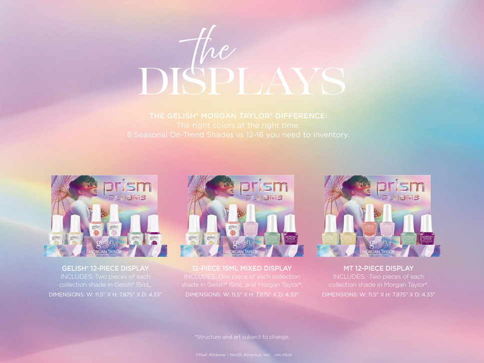 Gelish® and Morgan Taylor Prism Blooms Spring 2026 color collection