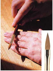 Master Kolinsky Nail Brush - Oval # 8