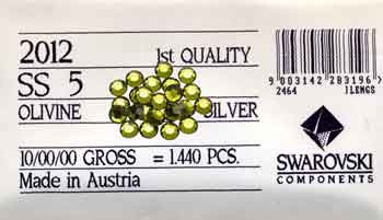 Swarovski Rhinestone - Olivine - 1440ct