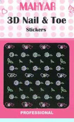 3D Nail & Toe Stickers - K03