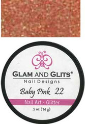 Glam & Glits Nail Art Glitter: Baby Pink - 1/2oz