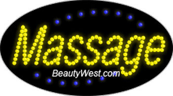 Electric Flashing & Chasing LED Sign: Massage