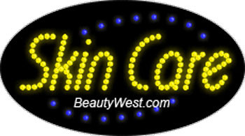 Electric Flashing & Chasing LED Sign: Skin Care