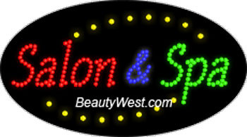 Electric Flashing & Chasing LED Sign: Salon & Spa