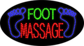 Electric Flashing & Chasing LED Sign: Foot Massage