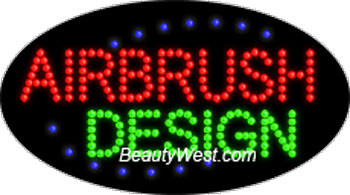 Electric Flashing & Chasing LED Sign Airbrush Design