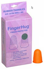 Berkerley FingerHug Rubber Thimble - Size 00 - Yellow - 12ct