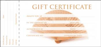 Gift Certificate - 50ct / Design FAN (GC101)