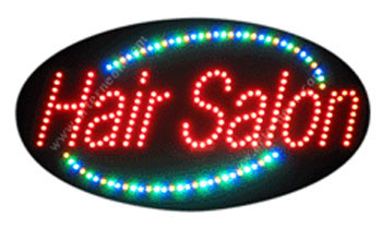 Animation & Flashing LED Sign - Hair Salon