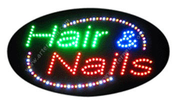 Animation & Flashing LED Sign - Hair & Nails Animation & Flashing LED Sign - Hair & Nails