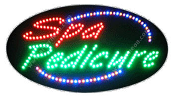 Animation & Flashing LED Sign - Spa Pedicure