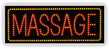 Electric LED Sign - Massage L167