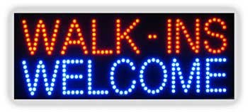 Electric LED Sign - Walk-In Welcome 2174