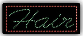 Electric LED Sign - HAIR 2351