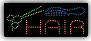 Electric LED Sign - HAIR 2389