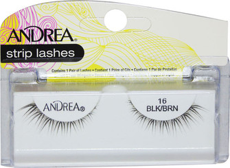 Andrea Strip Lashes Black/Brown # 16