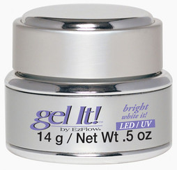 EzFlow LED/UV Gel It! Bright White It! 14 g / Net Wt. .5 oz