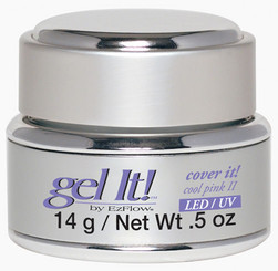 EzFlow LED/UV Gel It! Cover It! Cool Pink II - 14 g / Net Wt. .5 oz