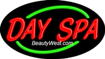 Neon Flashing Sign Day Spa